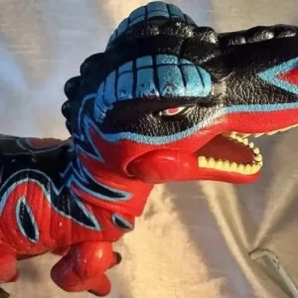 Red and Black Wind-Up Dinosaur Toy - Kids Toys